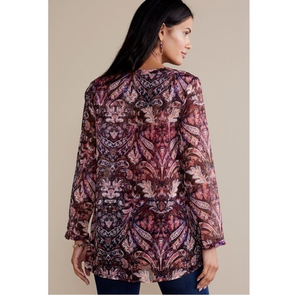 Soft Surroundings Size 3X Tasha Top in 
Multi Tapestry Western Bohemian - Picture 6 of 15